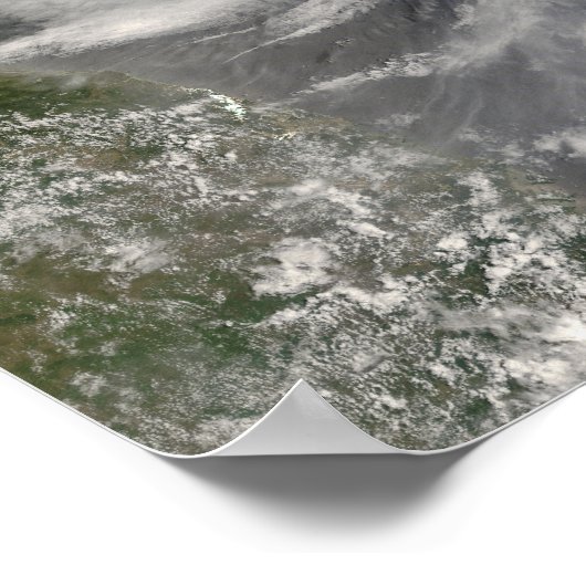 Typhoon Neoguri nadert China Poster (Hoek)