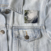 Typhoon Neoguri nadert China Vierkante Button 5,1 Cm (In situ)