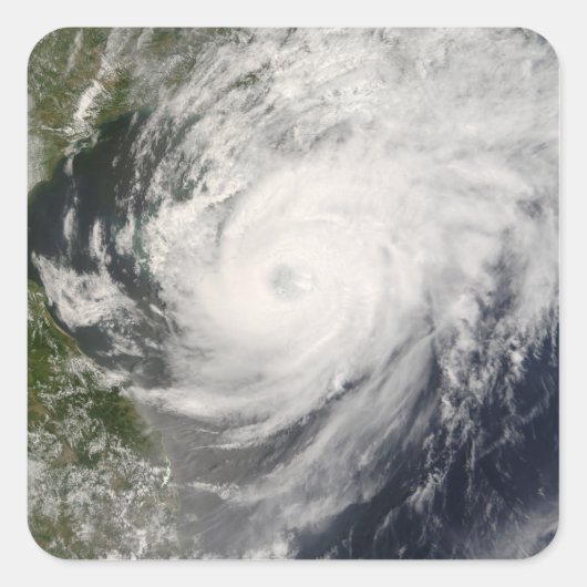 Typhoon Neoguri nadert China Vierkante Sticker (Voorkant)