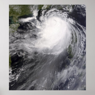 Typhoon Nuri nadert China Poster