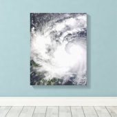 Typhoon Parma 2 Canvas Afdruk (Insitu (Houten vloer))