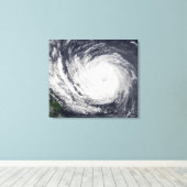 Typhoon Phanfone Canvas Afdruk (Insitu (Houten vloer))
