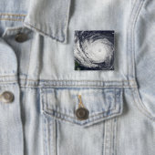 Typhoon Phanfone Vierkante Button 5,1 Cm (In situ)