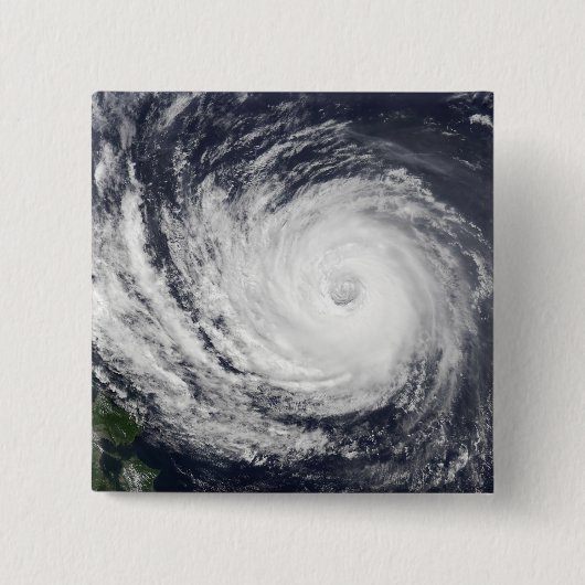Typhoon Phanfone Vierkante Button 5,1 Cm (Voorkant)