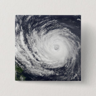 Typhoon Phanfone Vierkante Button 5,1 Cm