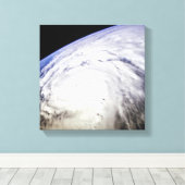 Typhoon Saomai Canvas Afdruk (Insitu (Houten vloer))