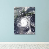 Typhoon Sinlaku 2 Canvas Afdruk (Insitu (Houten vloer))