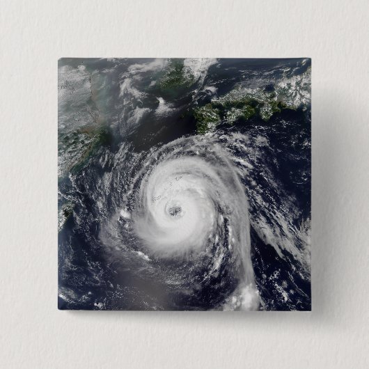 Typhoon Sinlaku 2 Vierkante Button 5,1 Cm (Voorkant)
