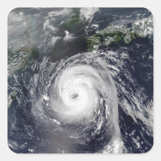 Typhoon Sinlaku 2 Vierkante Sticker (Voorkant)
