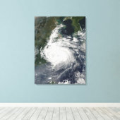 Typhoon Sinlaku Canvas Afdruk (Insitu (Houten vloer))
