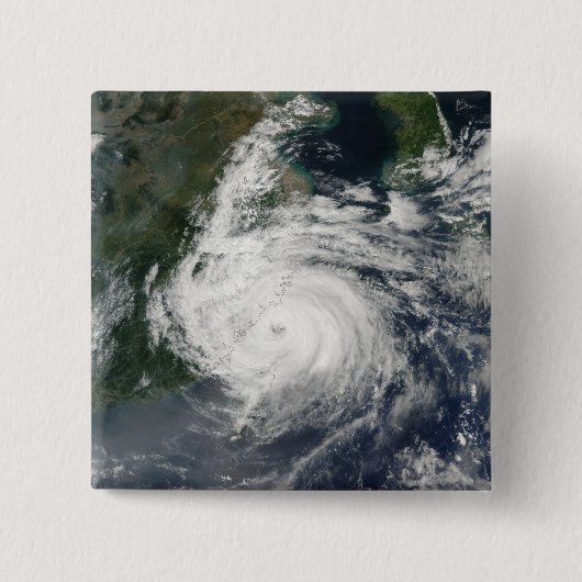 Typhoon Sinlaku Vierkante Button 5,1 Cm (Voorkant)