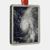 Typhoon Vamco in de Stille Oceaan Metalen Ornament (Rechts)