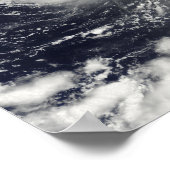 Typhoon Vamco in de Stille Oceaan Poster (Hoek)