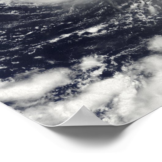 Typhoon Vamco in de Stille Oceaan Poster (Hoek)