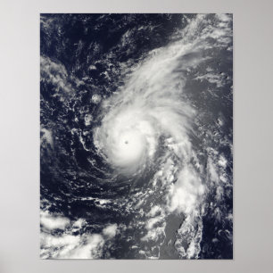 Typhoon Vamco in de Stille Oceaan Poster