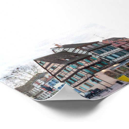 Typical houses in Colmar Poster (Hoek)