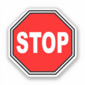 Typical Stop Sign Sticker (Voorkant)