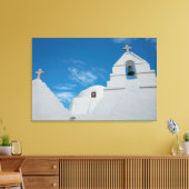Typical whitewashed church canvas afdruk (Insitu (Woonkamer))