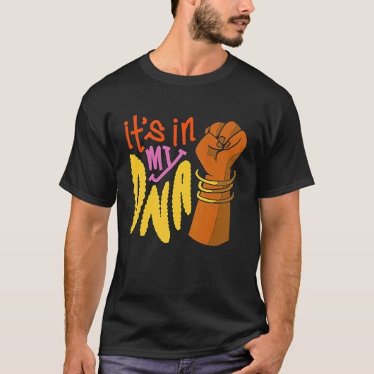 Typisch Afrikaans-Amerikaans bolvormig BLM T-shirt (Voorkant)