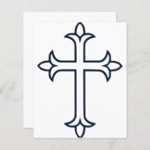 Typisch Christelijk kruis (Voorkant / Achterkant)