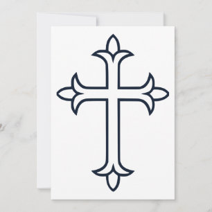 Typisch christelijk kruis kaart