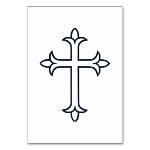 Typisch christelijk kruis kaart
