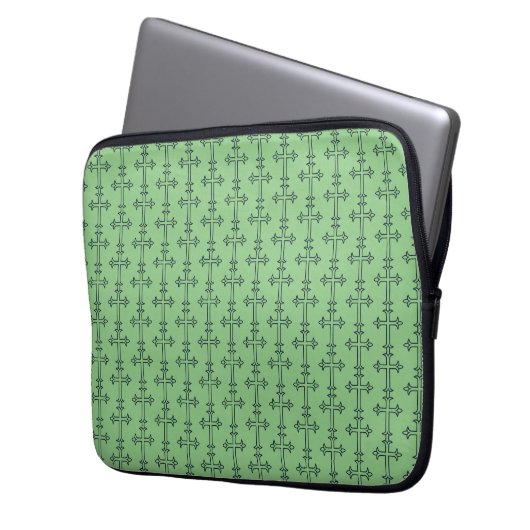 Typisch Christelijk kruis Laptop Sleeve (Voorkant Links)