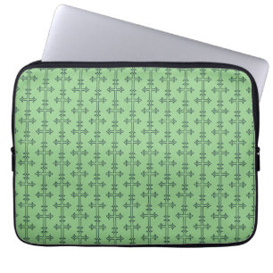 Typisch christelijk kruis laptop sleeve
