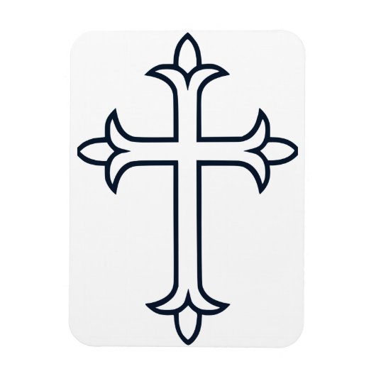 Typisch Christelijk kruis Magneet (Verticaal)