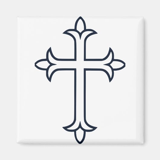 Typisch christelijk kruis magneet (Voorkant)