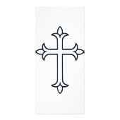 Typisch Christelijk kruis Reclamekaart (Voorkant)