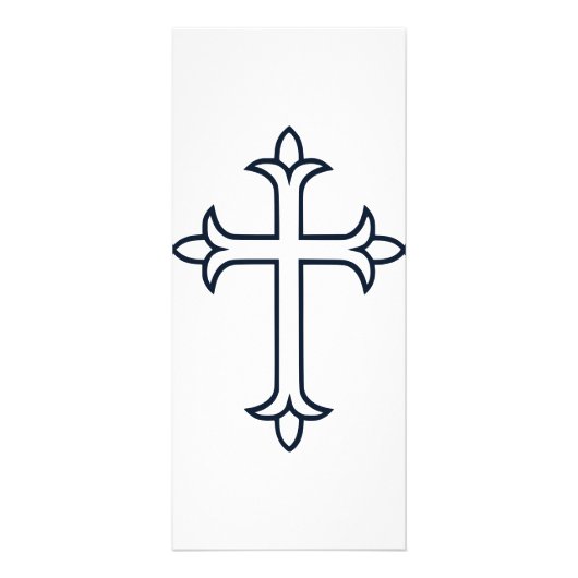 Typisch Christelijk kruis Reclamekaart (Voorkant)