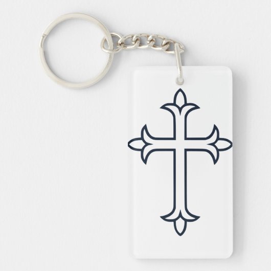 Typisch Christelijk kruis Sleutelhanger (Voorkant)