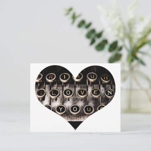 Typisch hart briefkaart (Staand voorkant)