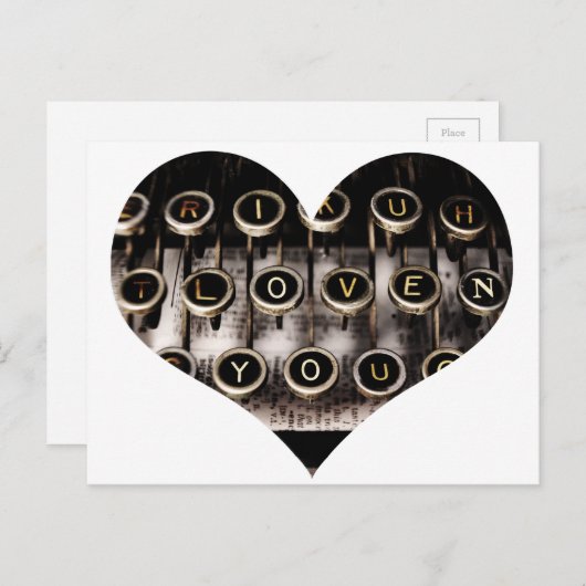 Typisch hart briefkaart (Voorkant / Achterkant)