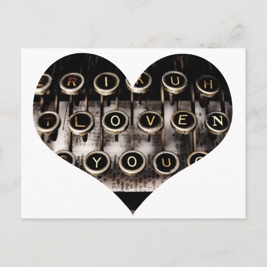 Typisch hart briefkaart (Voorkant)