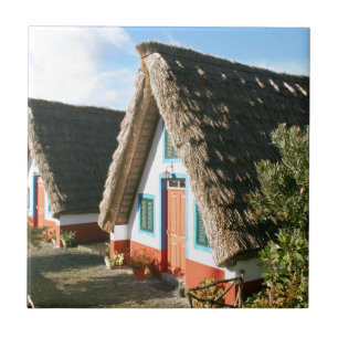 Typisch huis op het eiland Madeira, Portugal Tegeltje