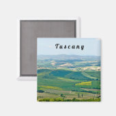 Typisch landschap in Toscane Magneet (Voorkant / Achterkant)