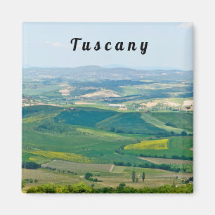 Typisch landschap in Toscane Magneet
