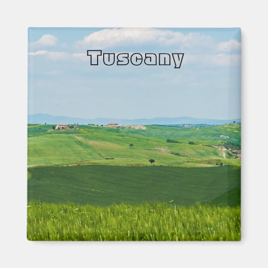 Typisch landschap in Toscane Magneet (Voorkant)