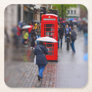 Typisch Londen - Vergeet het Umbrella Onderzetter 