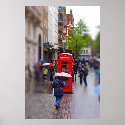 Typisch Londen - Vergeet het Umbrella Poster niet (Voorkant)