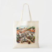 Typisch portugees dorp tote bag (Voorkant)