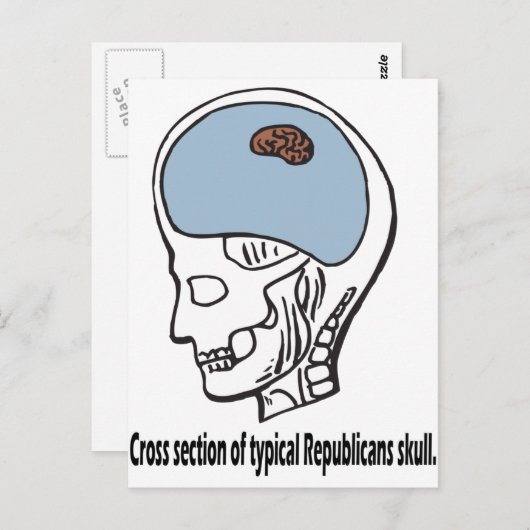 Typisch republikein briefkaart (Voorkant / Achterkant)