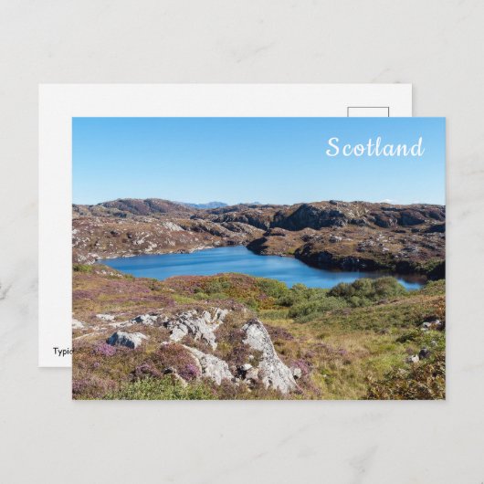 Typisch Schotse hooglandschap - Schotland Briefkaart (Voorkant / Achterkant)