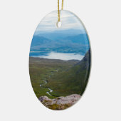 Typisch Schotse hooglandschap - Schotland Keramisch Ornament (Links)