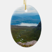 Typisch Schotse hooglandschap - Schotland Keramisch Ornament (Achterkant)