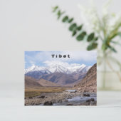 Typisch Tibetaans berglandschap Briefkaart (Staand voorkant)