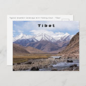 Typisch Tibetaans berglandschap Briefkaart (Voorkant / Achterkant)