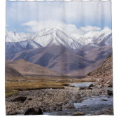 Typisch Tibetaans berglandschap Douchegordijn (Voorkant)